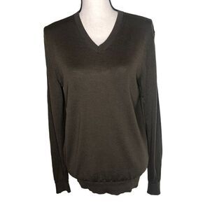 Uniqlo Classic Fine Wool Dark Academia, Preppy Sweater Size S